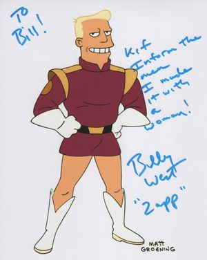 Autograph of Billy West
