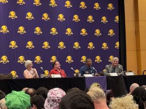Panel with Billy West, Phil LaMarr and Maurice LaMarche
